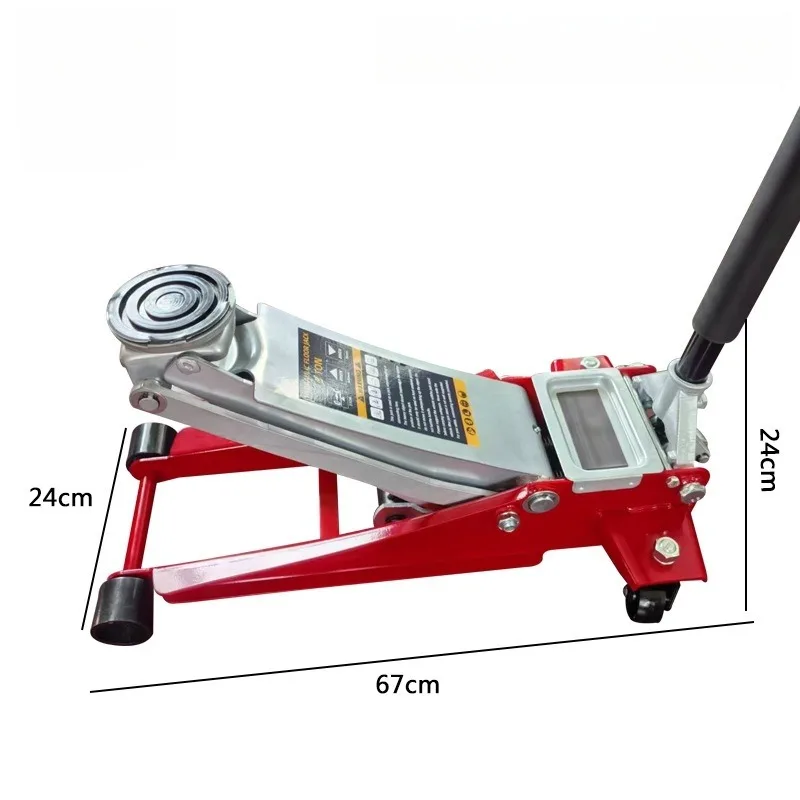 High-quality 3-ton double-pump low-profile steel floor jack for easy car use