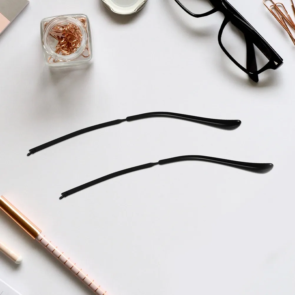 

2Pairs Glasses Leg Replacement Metal Arms Universal Eyeglasses Temples for Reading Sunglasses Myopia Glasses Repair Accessories