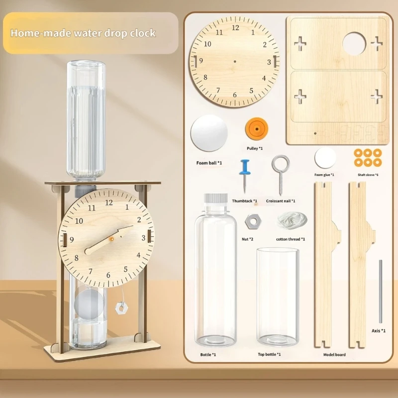 Science Toy Water Drip Clock Physics Teaching Aid For Childrens Development
