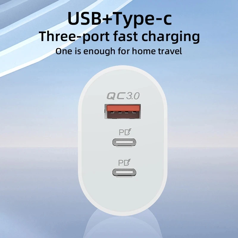 40W  USB C Charger Quick Charge EU US Plug PD USB-C Type C Fast USB QC 3.0 Charger for iPhone 14 Xiaomi Samsung Macbook