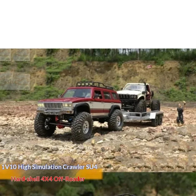 Rc Crawler Su4c 1/10 4x4 Electric Off Road Hard Body Remote Control Climbing Model Car Kit For Adult Hobby Enthusiasts