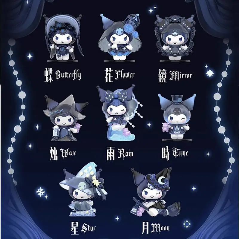 Figurka Anime Miniso Kuromi Blind Box Seria Magiczny Festiwal Figurki Akcji Lalki Torebka Niespodzianka Śliczny Model Kolekcja dla Fanów Zabawki Prezent