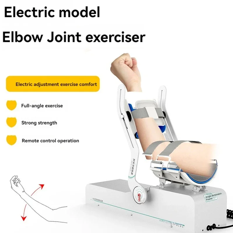 

Elbow joint rehabilitation training device for stroke hemiplegia upper limb electric flexion and extension exercise