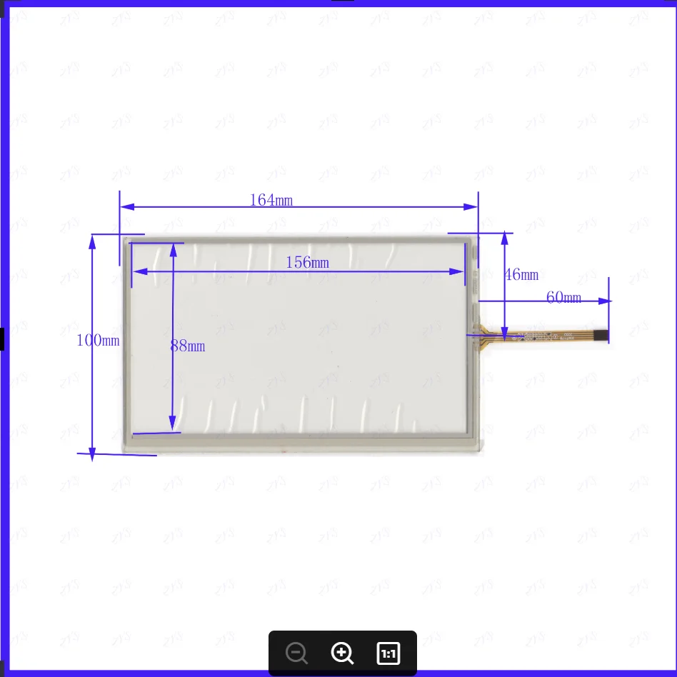 ZhiYuSun XWT2553 164*100mm  7Iinch 4 wire  TOUCH SCREEN   touch panel   this is compatible 164*100 XWT 2553