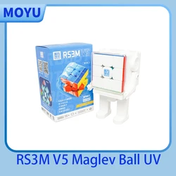 NEW 2023 MoYu RS3M V5 3X3 Magnetic Magic Speed Cube Stickerless Professional Fidget Toys RS3 M V5 Cubo Magico Puzzle