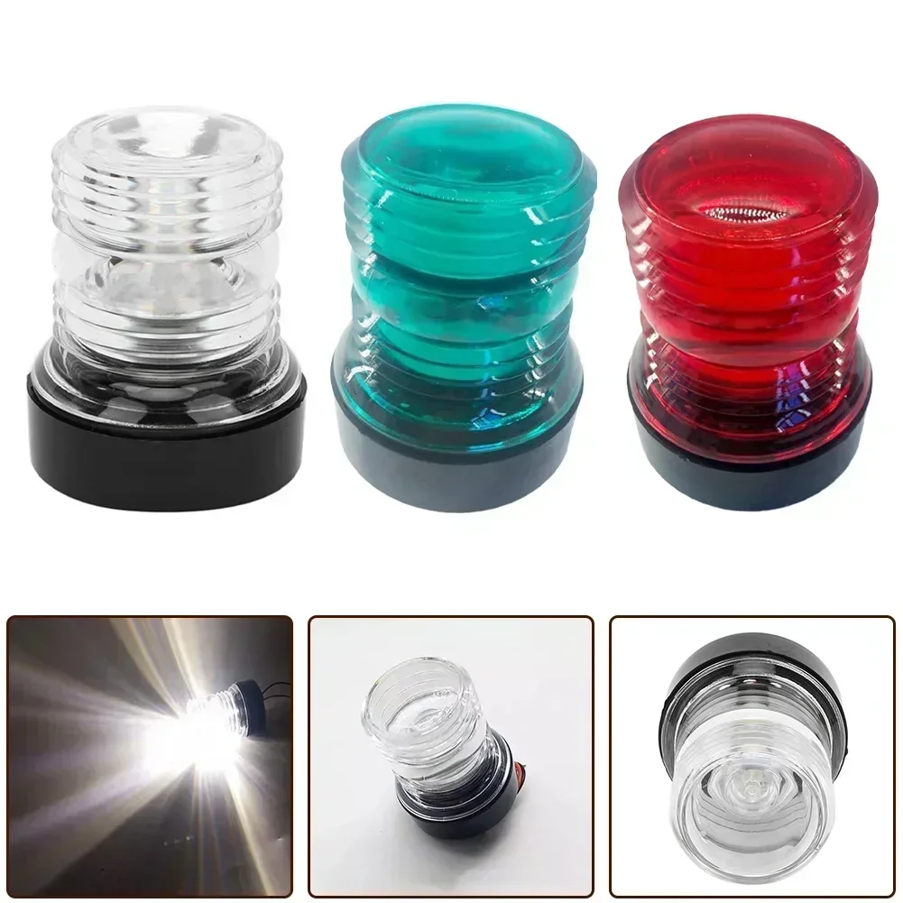 DC 12V-24V LED Navigation Light For Boat Yacht Marine Anchor Lamp 360 Degree 6300K Red Green Signal Light Marine Light