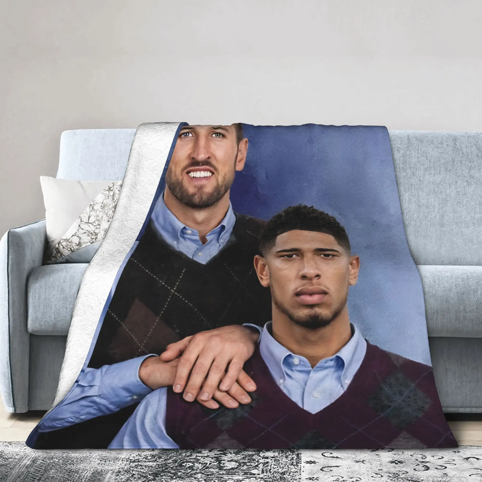 Bellinghams Soccer Step  Blankets Fleece Textile Decor  Portable Lightweight Thin Throw Blanket for Home Car Plush Thin Quilt