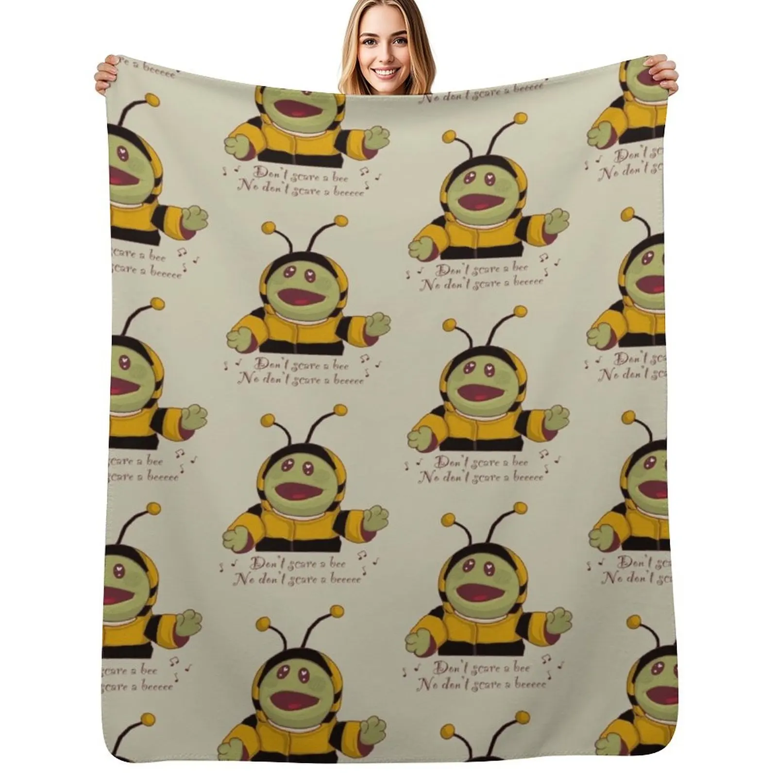 

Nanalan didnat scare a bee Throw Blanket Warm Comfortable Blanket for Office Napping
