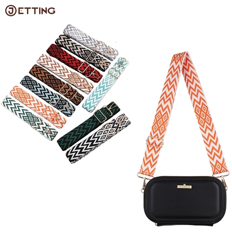 

1PCS Adjustable Bag Strap Crossbody Shoulder Wide Bag Strap National Style Fashion Embroidery Replacement Handles Bag Accessory