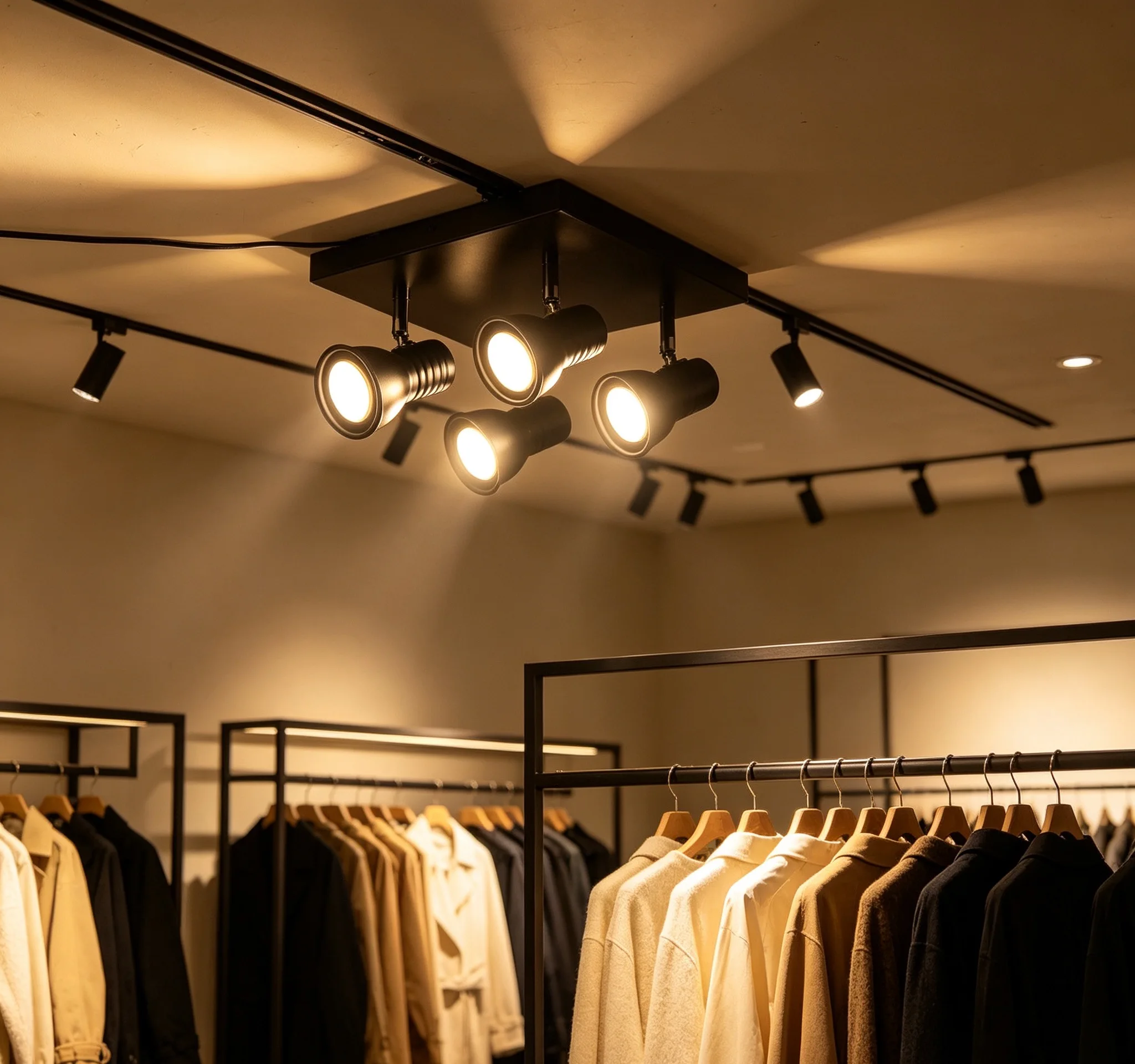 Adjustable Modern LED Pendant Lights Multiple Rod Wrought Iron Hanging Ceiling Lighting Fixtures Fitted with GU10 Bulb