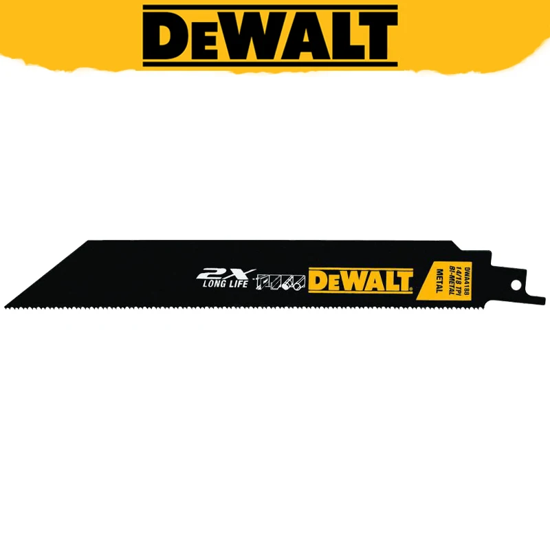 DEWALT 8-In 2X Premium Metal Cutting Blade Durable Reciprocating Blade Power Tool Accessories 5 Pack