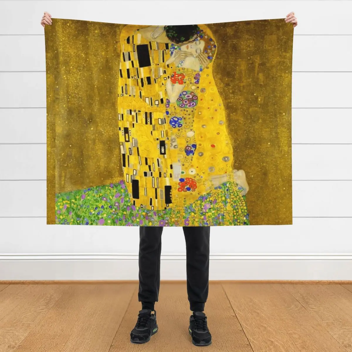 

Gustav Klimt - the kiss Throw Blanket Flannel Furrys Luxury Designer Soft Blankets