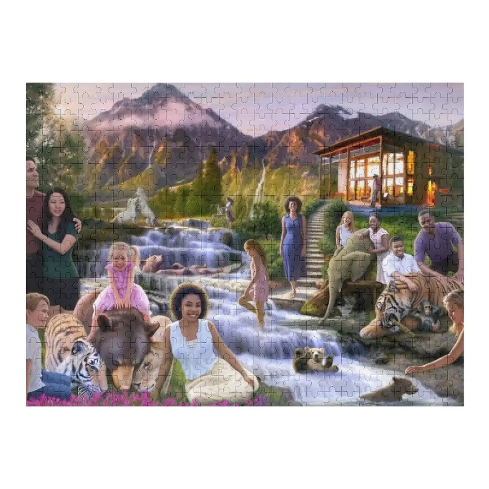 

Пазл Mountain Paradise Персонализированные масштабные двигатели Персонализированный детский подарок Пазл