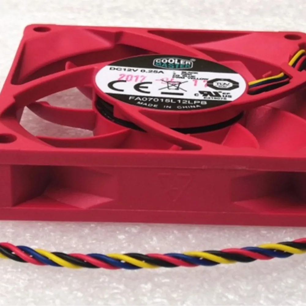 1pcs New 70mm PWM Computer Cpu PC Cooling Fan 7015 70X70X15mm 4P 4-Pin PWM Speed Regulation FA07015L12LPB  DC 12V 0.25A