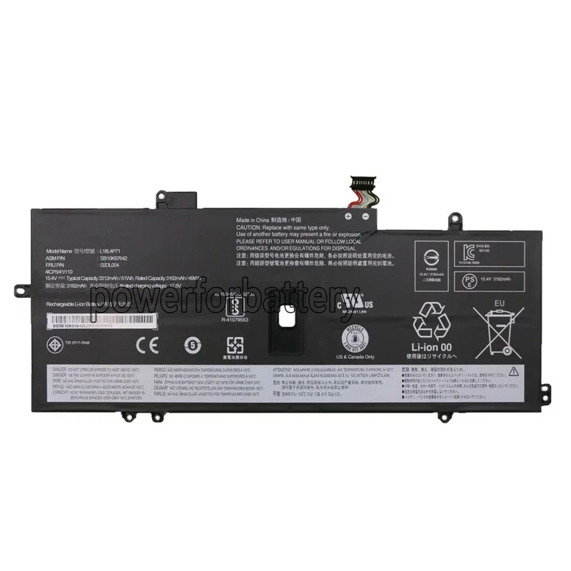 

Новый аккумулятор для ноутбука X1 7th 2019 TP00109A L18C4P71-