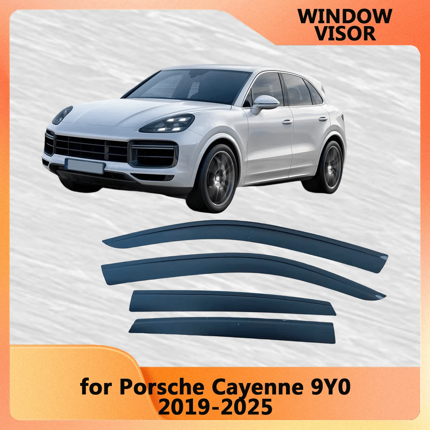 

Оконный козырек для Porsche Cayenne 9Y0 2019 2020 2021 2022 2023 2024 2025 Weathershied дверной козырек ветрозащитный козырек от дождя боковой