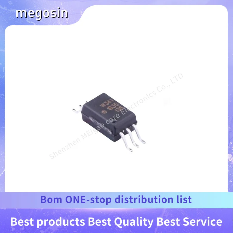 5PCS/LOT ACPL-W341-500E ACPL-W341 W341 SOP6 Optocoupler isolator chip