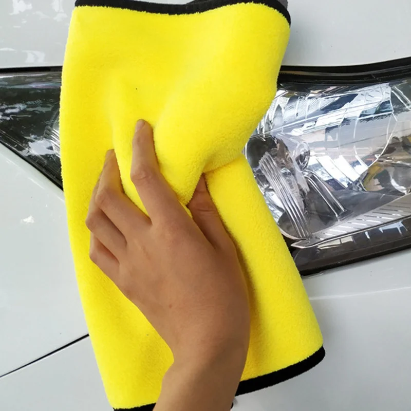 Car Wash Microfiber Towel Car Cleaning Drying Cloth Hemming Car Care Cloth Detailing Car Wash Towel For