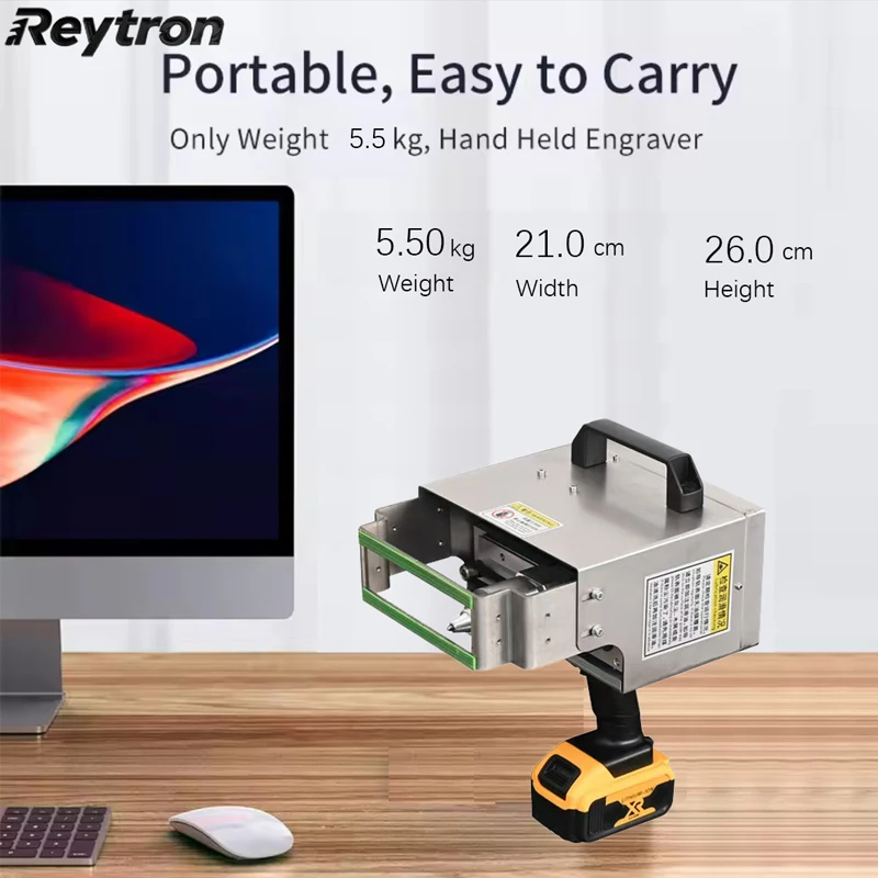 120x30mm Heavy Duty Electric Marking Machine Dot Peen for VIN Chassis Large Metal Engraving Industrial 220V