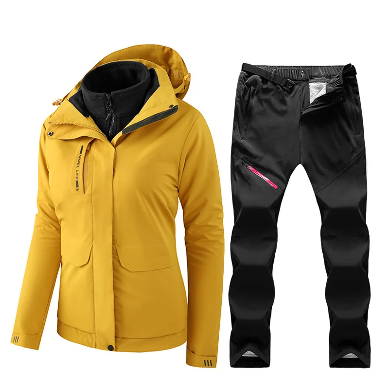 Winter Ski Suit For Women Warm Windproof Waterproof Outdoor Sports Snow Jackets And Pants Female Ski Equipment Snowboard Jacket