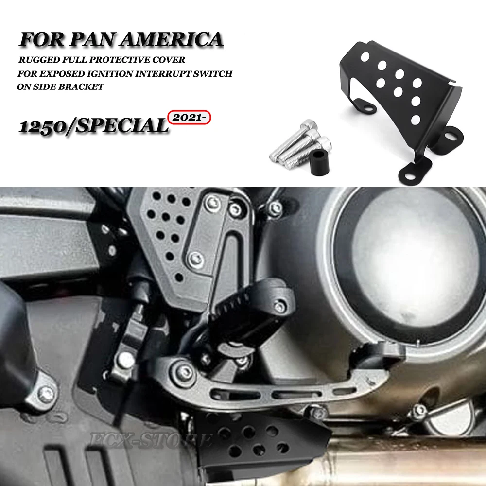 

For PAN1250 Pan America 1250 Special Motorcycle Side Bracket Ignition Switch Baffle Side Kick Switch Protective Cover 2021 2022