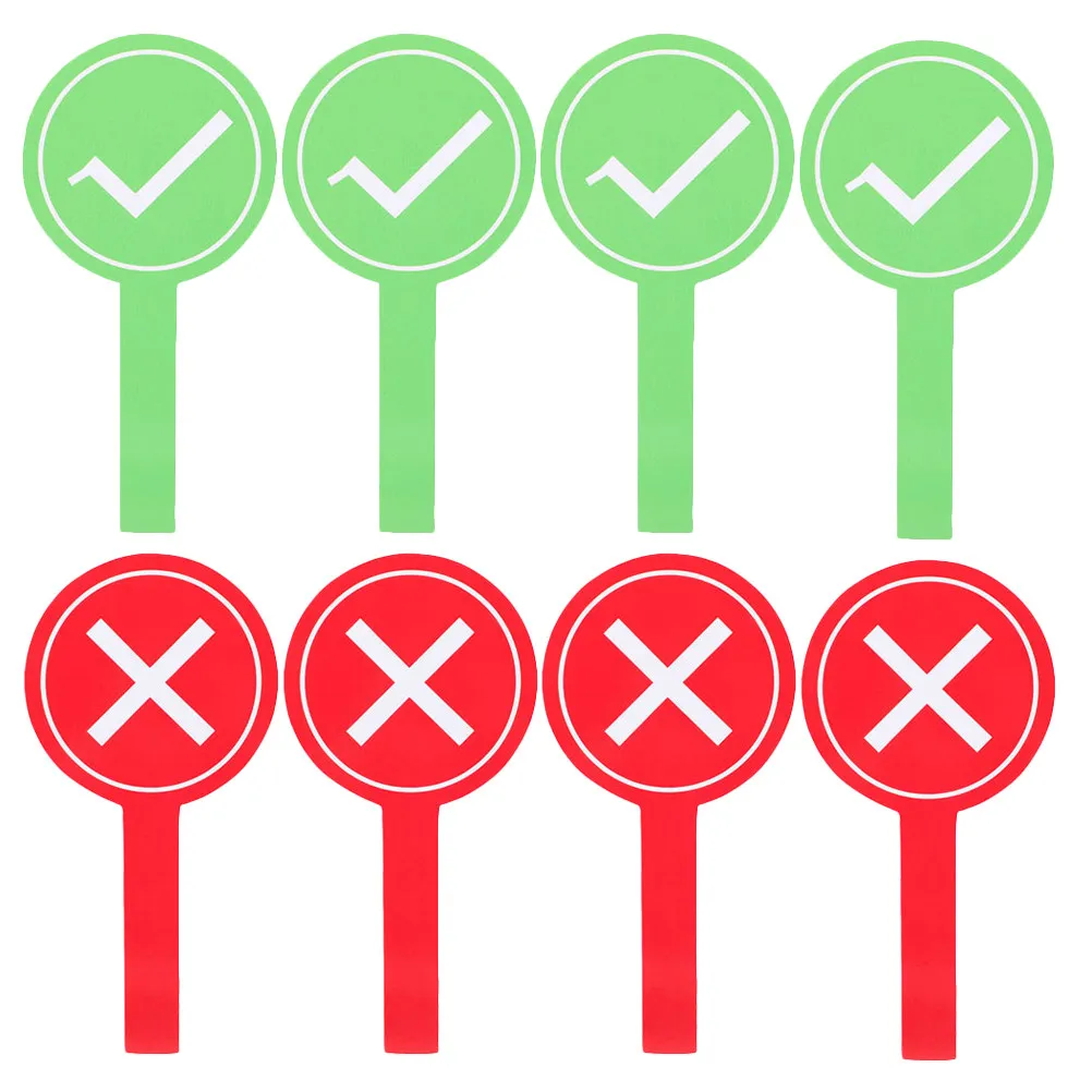 

Набор из 8 интерактивных досок для голосования (да/нет), зеленые и красные, для игр в классе, многоразовые, сухостираемые, для ответов