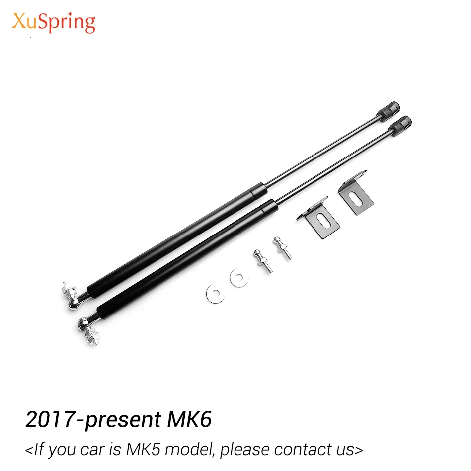 For VW Polo 2019 2021 2022 2023 2024 AW MK6 Refit Bonnet Hood Gas Spring Shock Lift Strut Bars Support Hydraulic Rod Car-styling