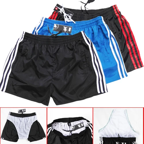 Glossy Pockets Men\'s Shorts Outdoor Fitness Male Plus Size Casual Sports Basketball Bottoms