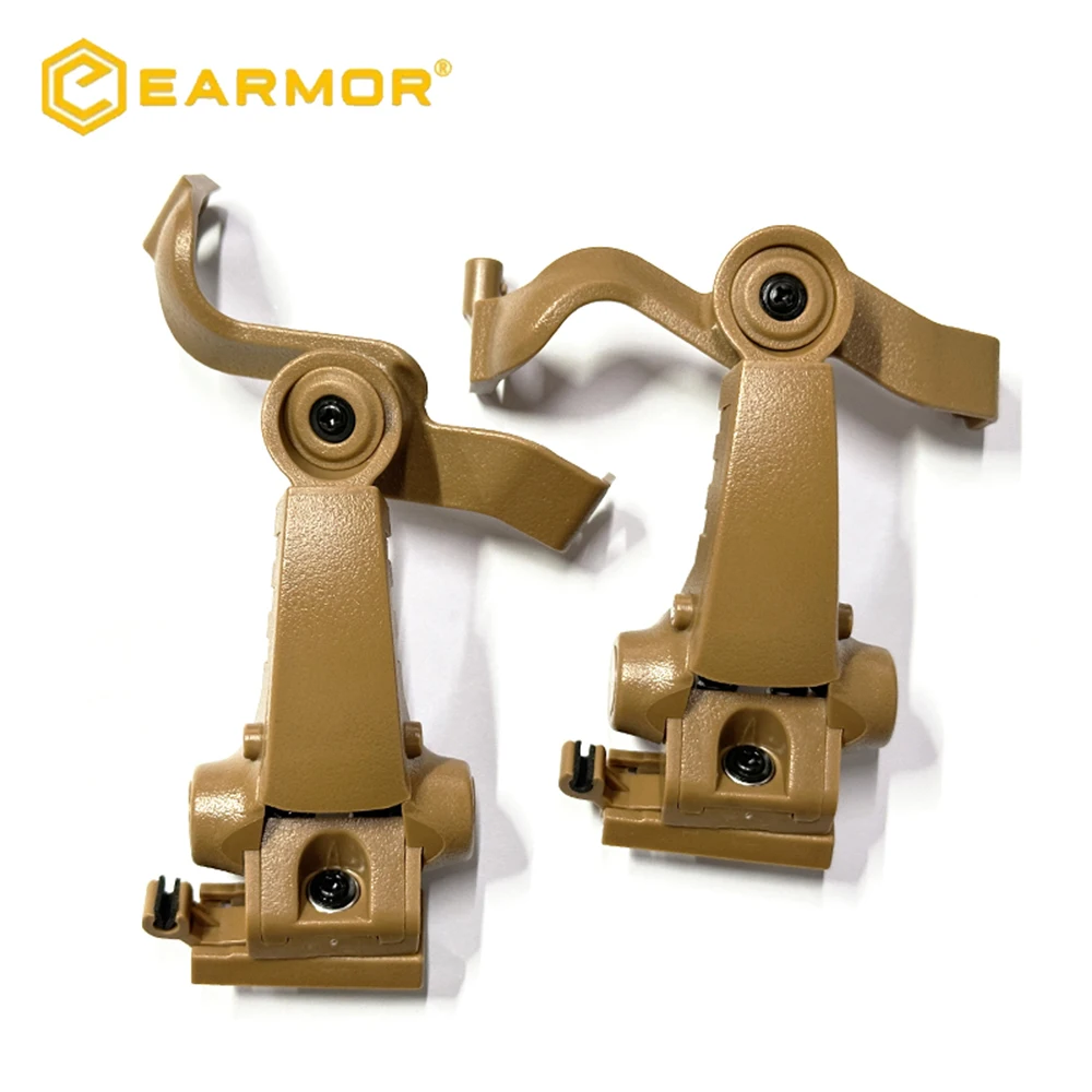 EARMOR M16C Headset Swing Bracket 360°Rotation Ops-Core Helmet ARC Rails Adapter for MOD3 / MOD4 Series M32 / M31 / M32H / M31H