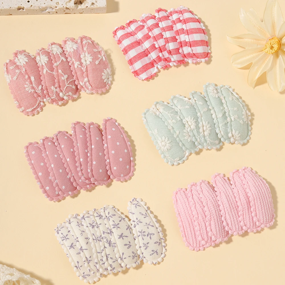 10 mini pinces à cheveux en tissu en forme de goutte d'eau pour bébés filles, accessoires capillaires pour enfants, cadeaux pour la fête quotidienne