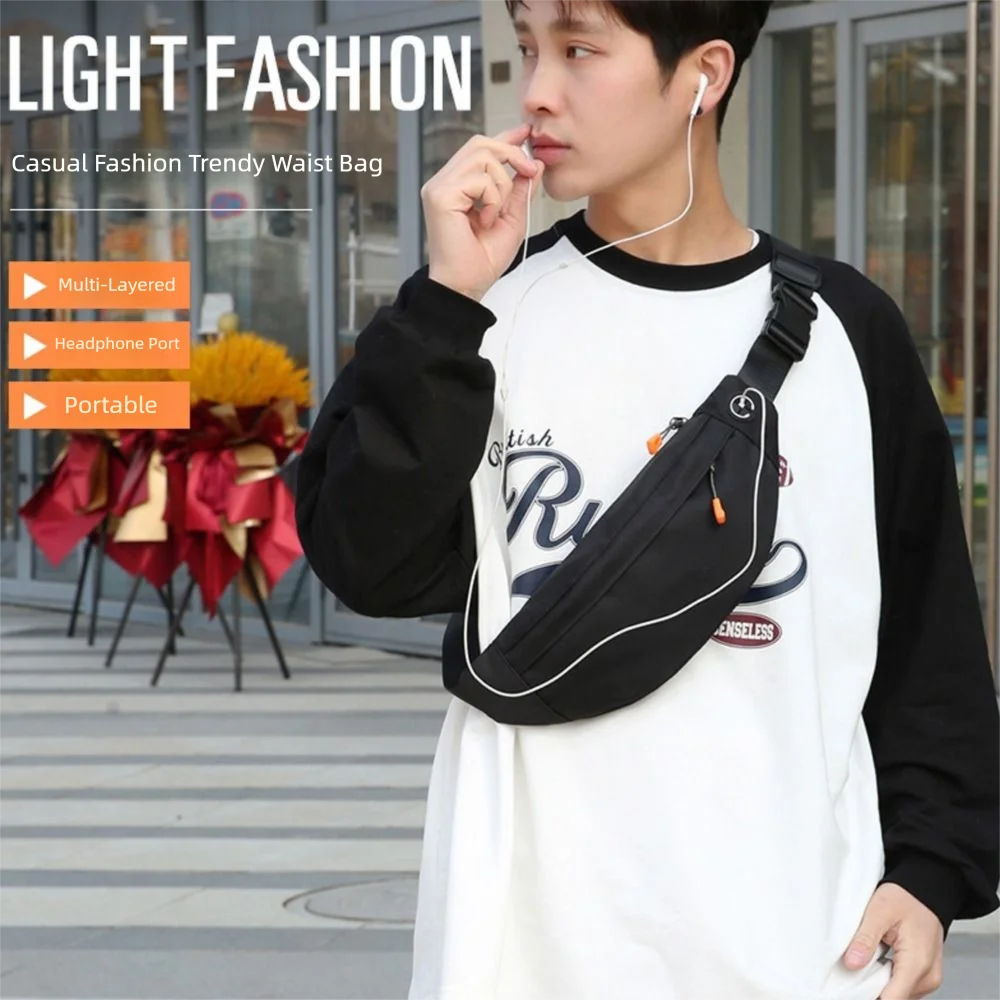 

Fashion Waist Bag Casual Multifunctional Phone Storage Bag Outdoor Sport Waist Pack Crossbody Bag Adjustable Strap Chest Bag