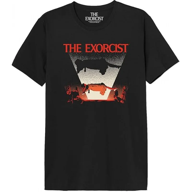 

Retro Horror Movie The Exorcist 0317 Sacry Halloween Gift t shirt Supernatural Darkness World Graphic Clothes Large size Tops