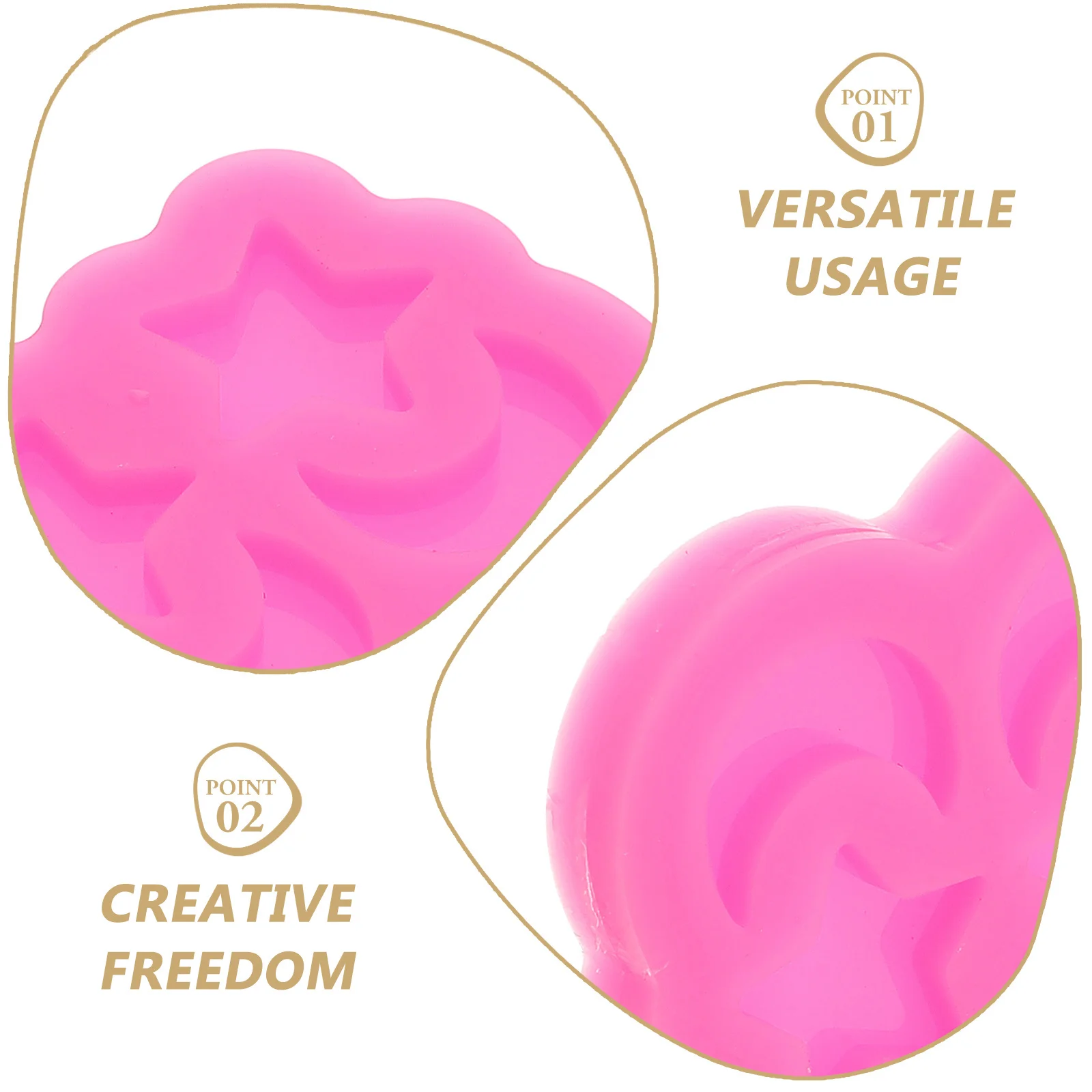 القمر ستار قالب من السيليكون DIY صنع المجوهرات القرط الراتنج الحرفية المفاتيح بوليمر كلاي قلادة قالب الايبوكسي للمجوهرات الأقراط #4