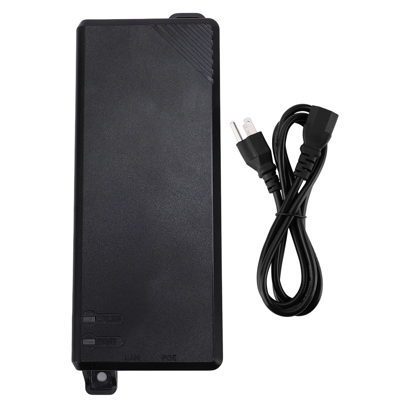 

150W PoE Injector PoE Injector 150W 2.5Gbps 2500Mbps 48-56VDC 2.7A Output PoE Injector Power Adapter with 1.2m AC Cable for Gen3