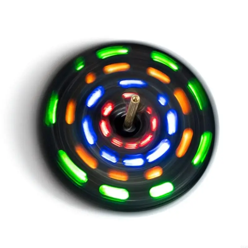 Q84A LED DIY 용접 혁신적인 LED 스핀 탑 메이커 키트 신진 엔지니어 및 DIY 애호가를위한 선물