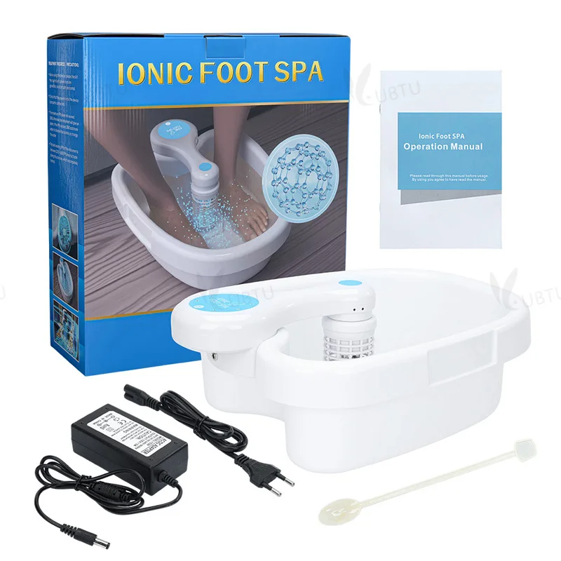 

Ionic Detox Footspa Bath Machine Set Hydrogen Enhanced Foot Soak Foot Spa Bath Massage Deep Tissue Clean Vibration Arrays Aqua