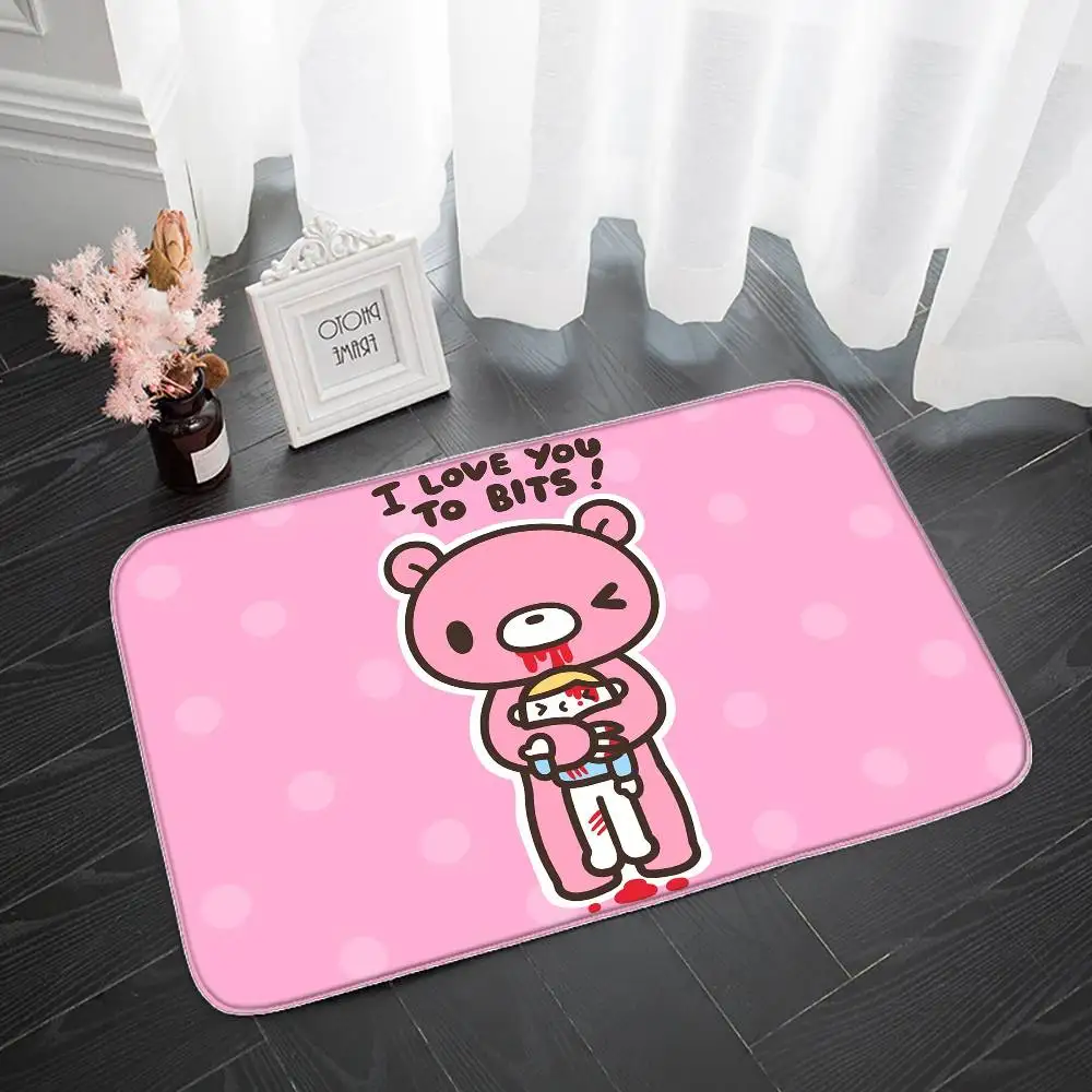 

Gloomy Bear Floor Mat Entrance Doormat Bath Mats Non-slip Mat Carpets Carpet Entrance Of House Custom Kitchen Foot Mat Cute Rug