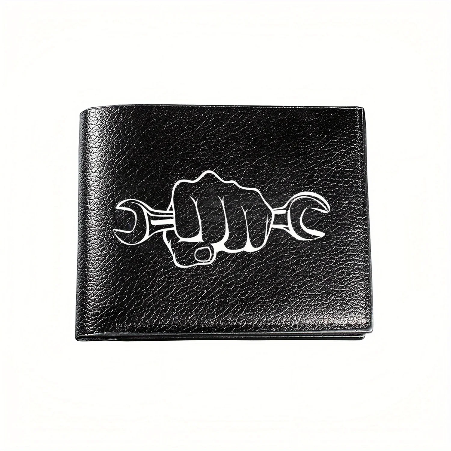 

Мощный механический ключ, дизайн, деловой мужской повседневный элегантный простой практичный качественный кошелек, стильный принт, графический креатив