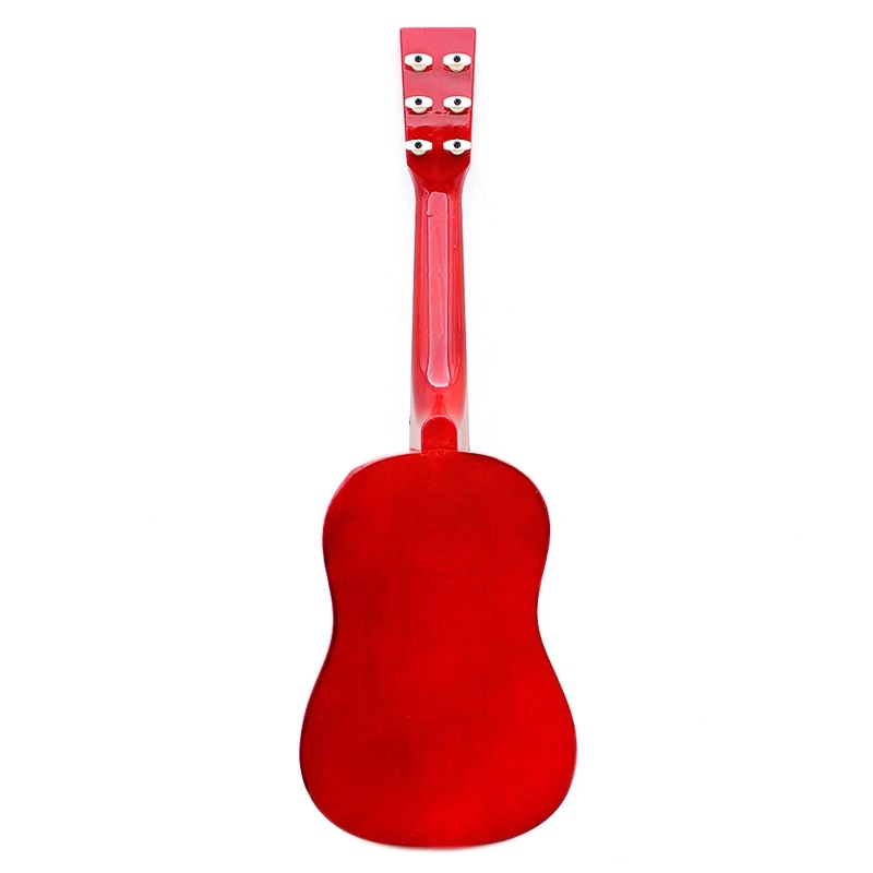 Mini Guitarra pequeña de tilo con cuerdas de selección, instrumento Musical, juguete para niños, regalo para niños, 23 pulgadas, 6 cuerdas