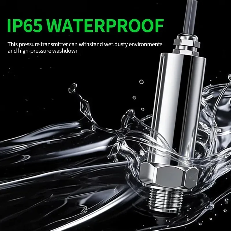 Waterproof Type Industrial Automation Pressure Transducer Water Fuel Diesel Oil Gas 4-20mA RS485 Output Pressure Transmitter