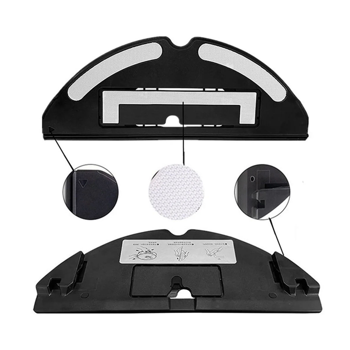 Top A127I Mop Cloths Mount Holder Water Tank Spare Parts for S8 / S8+ / S8 Plus Vacuum Cleaner Accessories