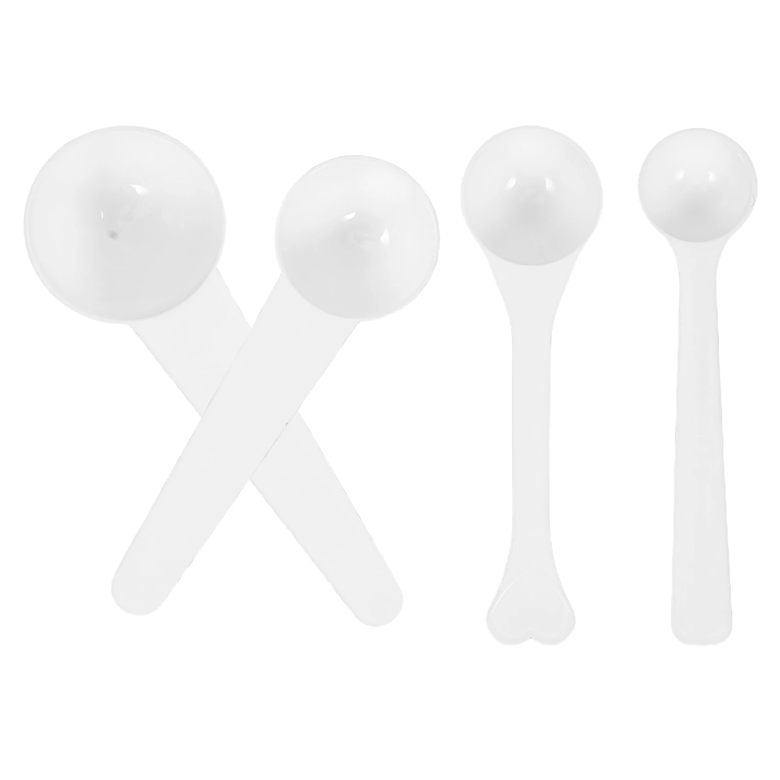 

4 шт., набор мерных ложек с длинной ручкой, 1 г, 3 г, 5 г, 10 г, пластиковый совок для кофе, белка, порошка, молока, чая, кухонные гаджеты