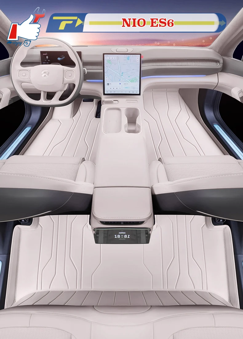 

Left-hand Drive Car Floor Mat For NIO ES6 2019-2025 Full-Surround Foot Mat Mat Floor Liner Floor Carpet Water-proof Mat