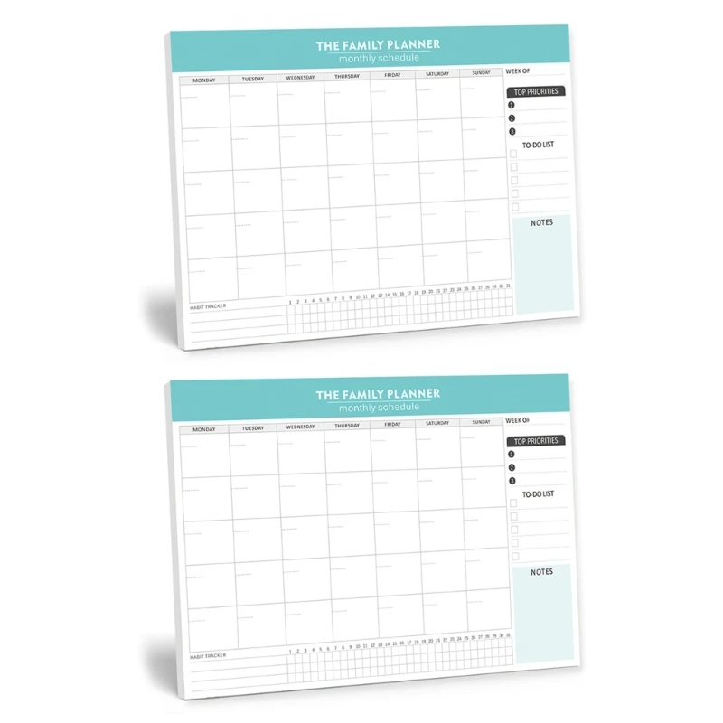 Caderno acadêmico semanal do escritório do planejador 2 pces para o agendamento diário da organização,