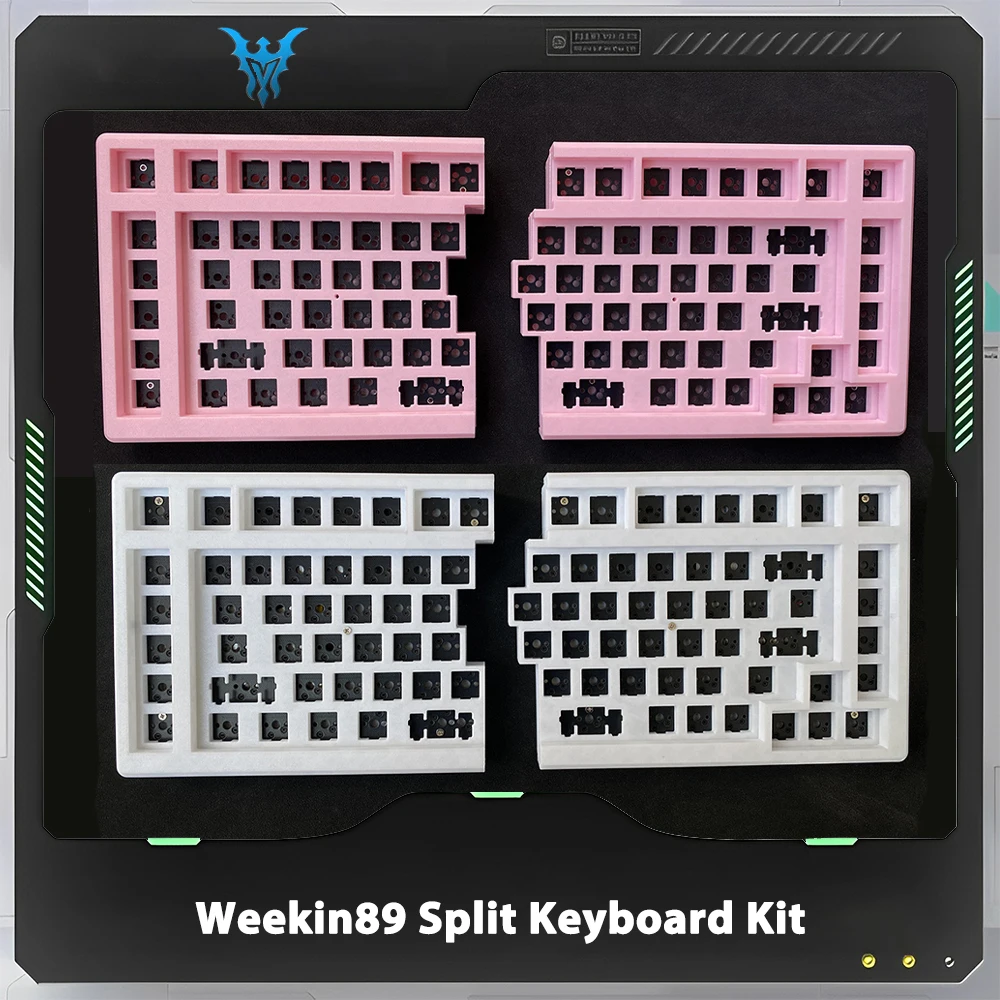 Weekin89 Split Wireless Mechanical Keyboard Kit 2.4g Single Mode Custom Color Hot Swap Vail Ergonomics Office Gaming Keyboards