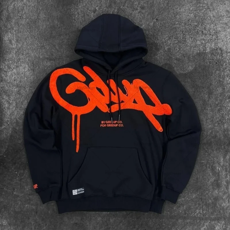 

High Street Fashion Clothing Street Hip Hop Casual Loose Hoodie for Men and Women Y2K Harajuku Vintage Letter Sweatshirt