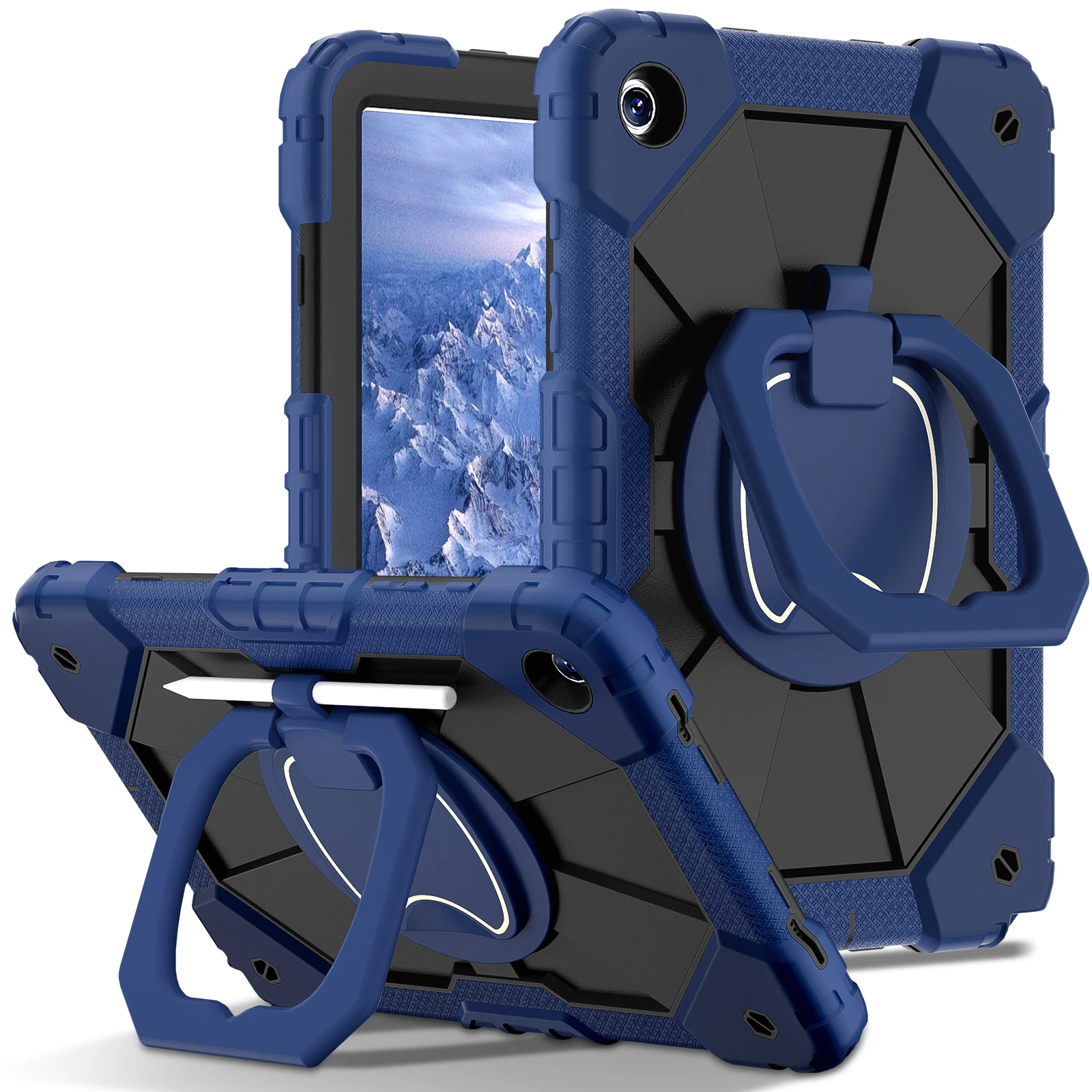 

Rotation Stand Case For Samsung Tab S10 S9 FE A9 Plus A8 A7 Lite Tablet Case Sleeve Shockproof with Handle Hard Cover