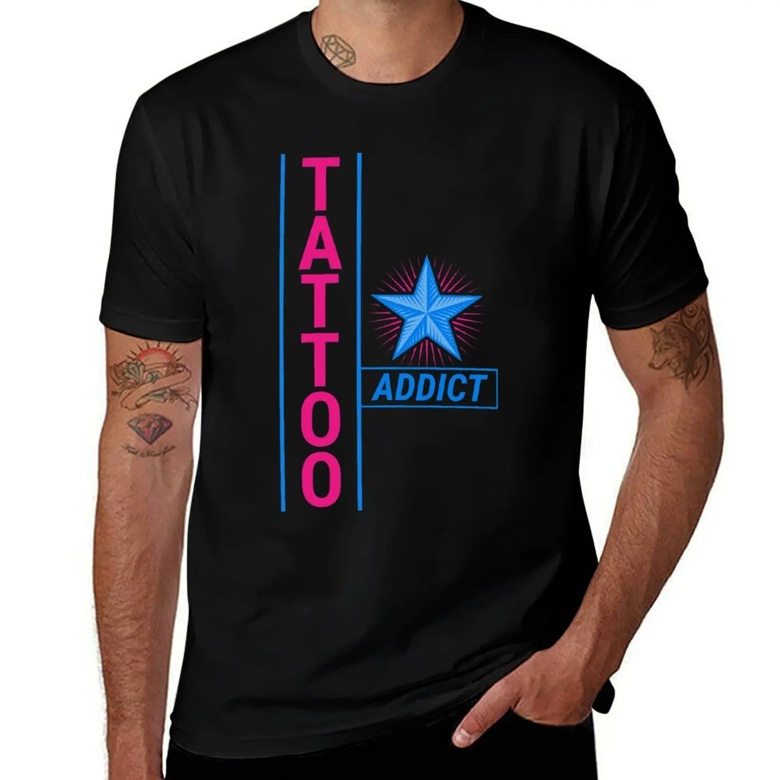 

Tattoo Addict T-Shirt shirts graphic tee clothes sports fans vintage t shirt men
