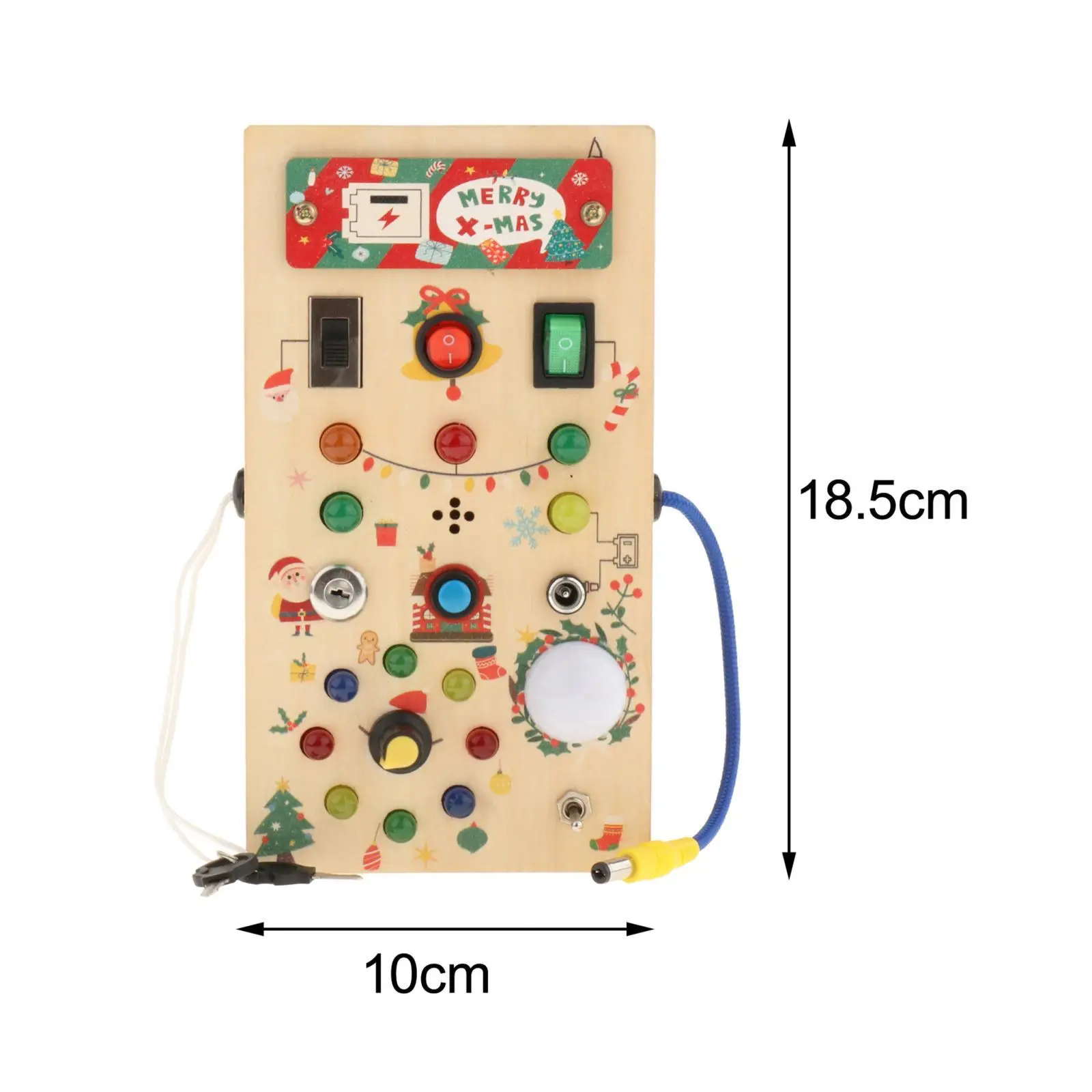 LED Busy Board Świąteczne zabawki podróżne dla przedszkolaków