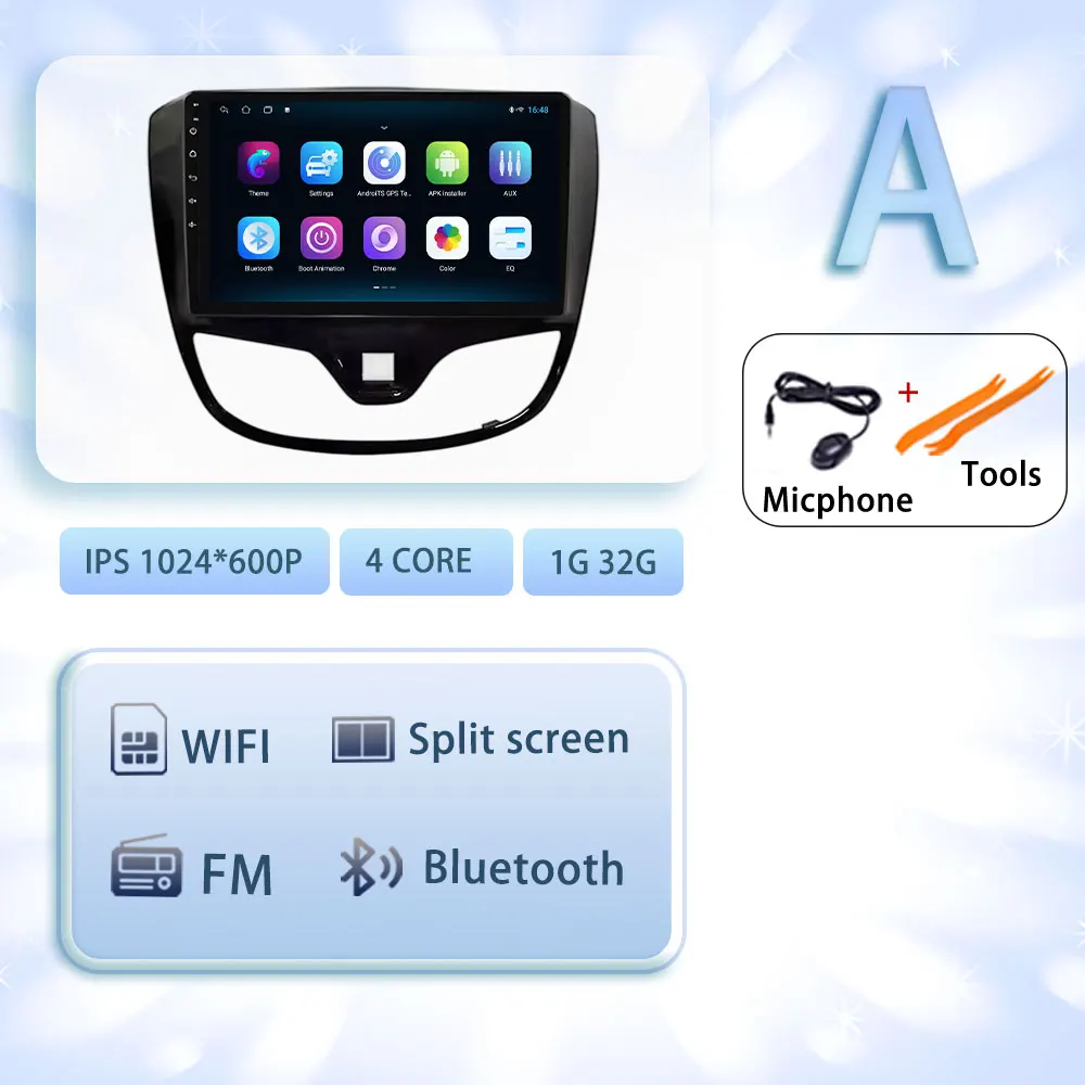 Android 15 Carplay Auto Voor OPEL KARL VinFast Fadil 2017-2020 GPS Multimedia Wifi DSP 2 K QLED Scherm autoradio Speler - afbeelding 1